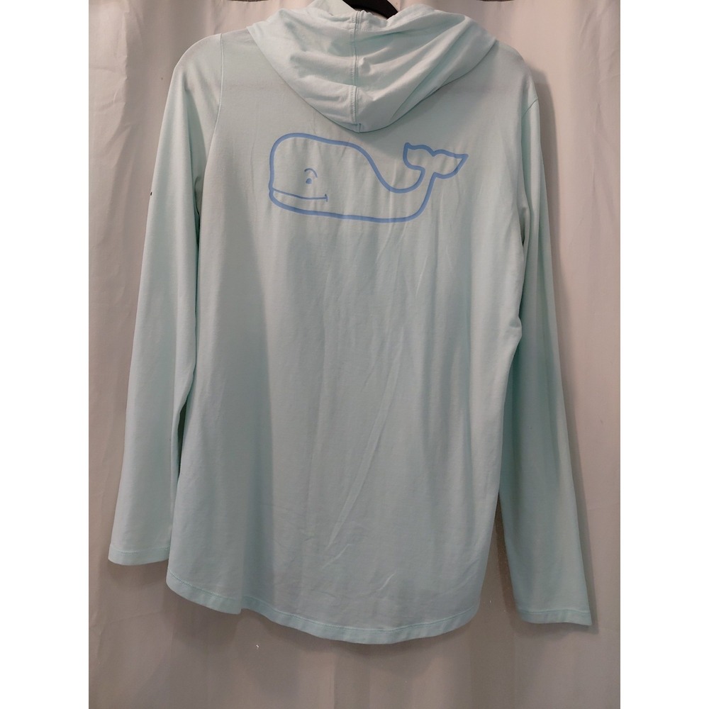 Vineyard Vines Hoodie Womens Small Lightweight Pullover Graphic Whale - Picture 1 of 9